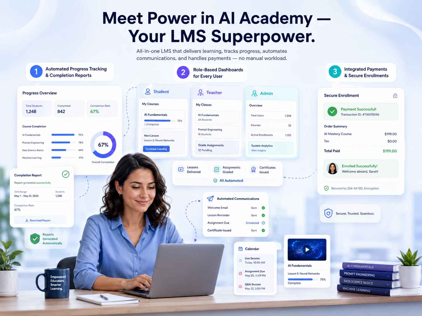 Power in AI Academy platform overview