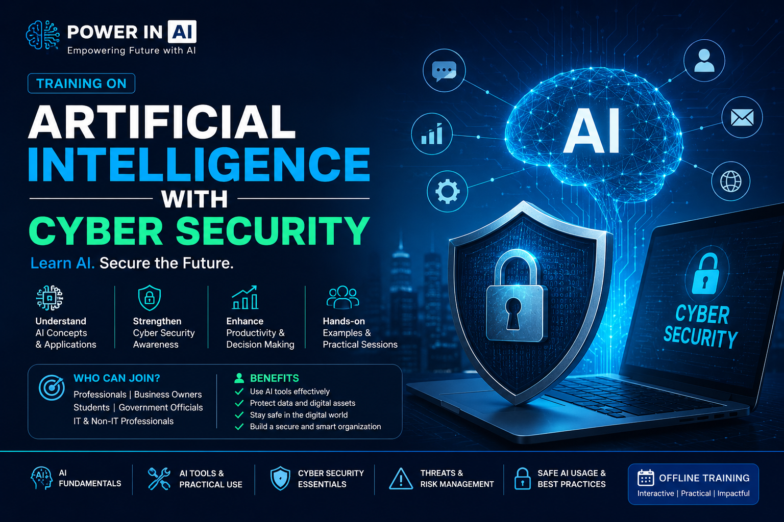 Training on Artificial Intelligence with Cyber Security