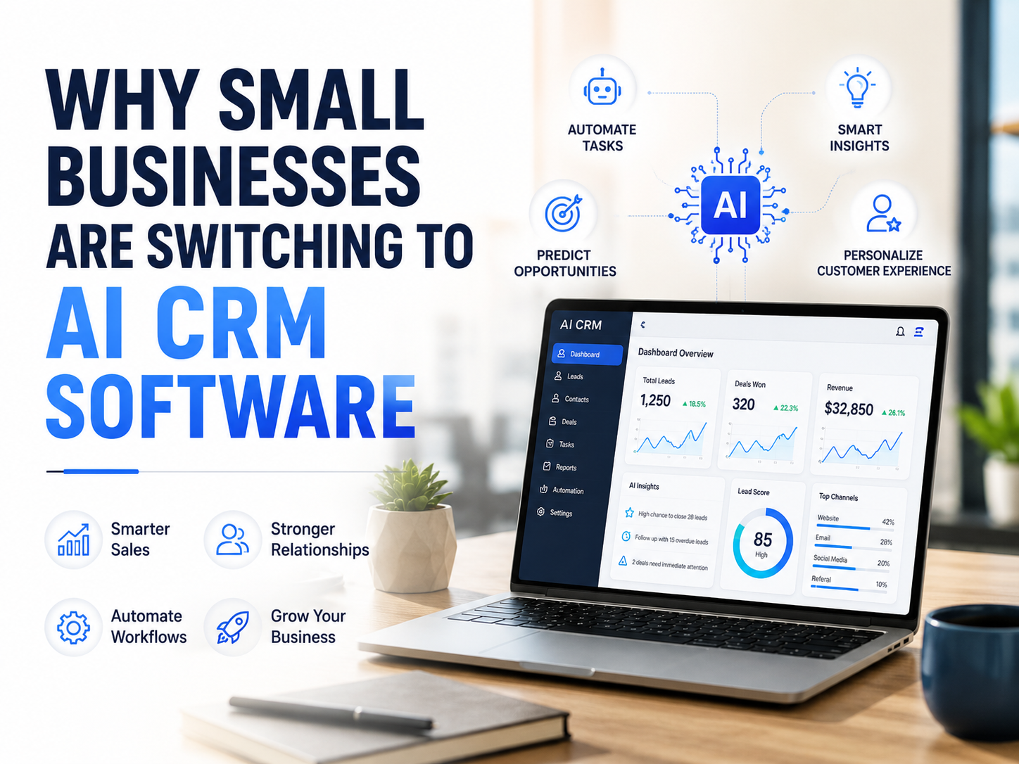 Why Small Businesses Are Switching to AI CRM Software