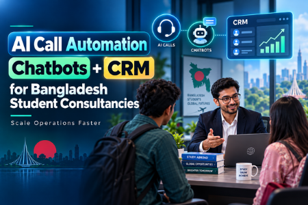 How AI Call Automation, Chatbots, and CRM Help Bangladesh Student Consultancies Scale Operations