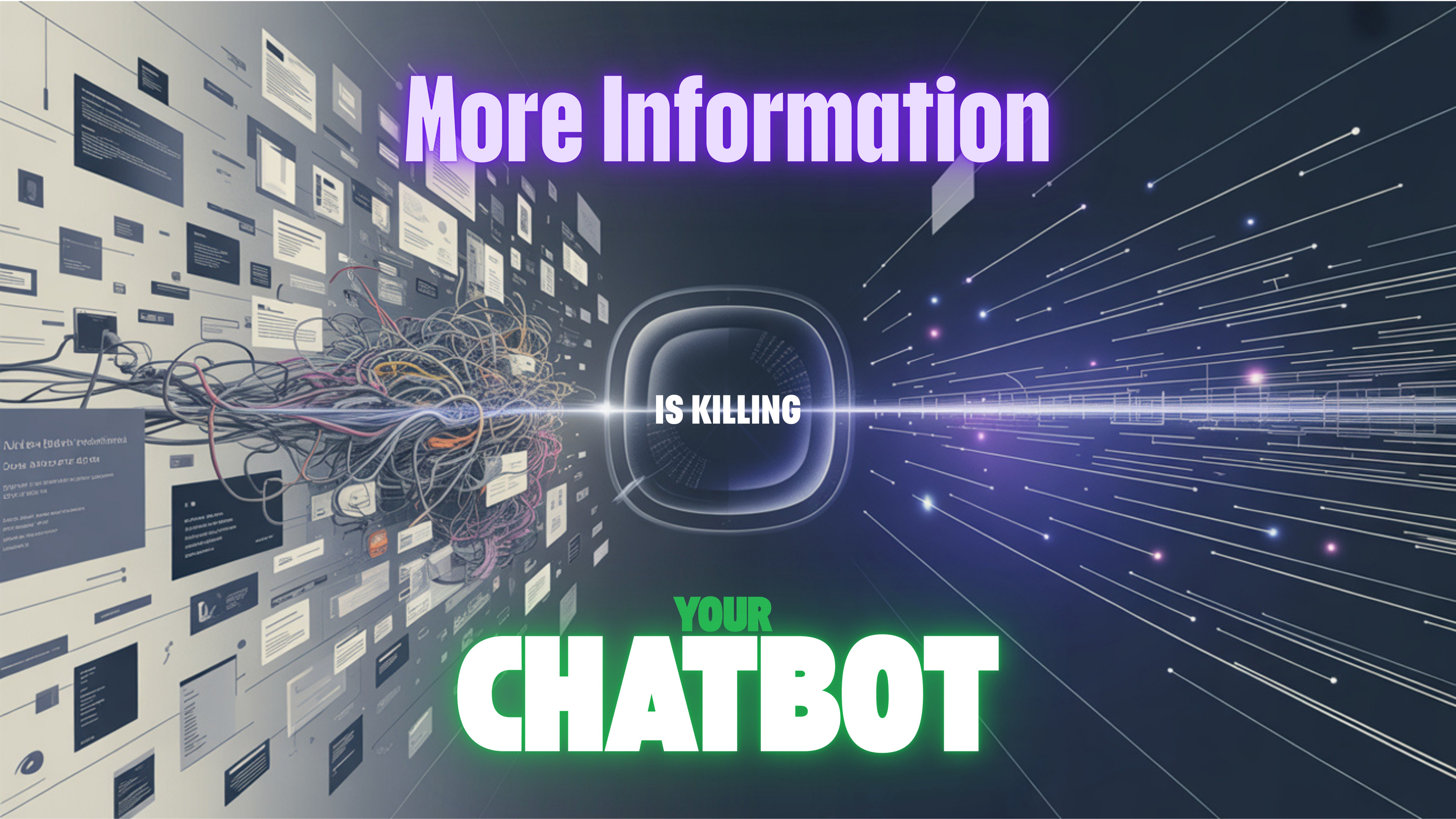 Knowledge Bursting for Conversational AI: Less is More